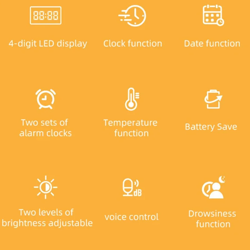 Xiaomi Youpin LED Alarm Clock - Digital Display
