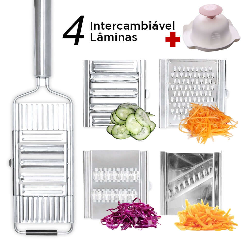 Professional multi-purpose vegetable with 4 Blades