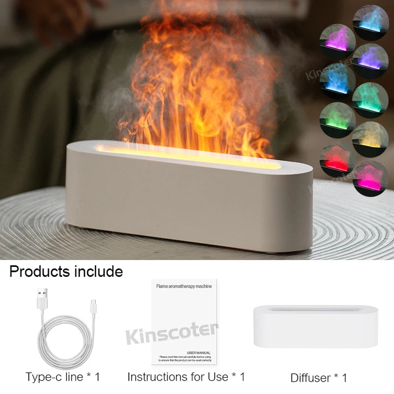 RGB Flame Essential Oil Diffuser