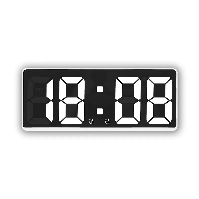 Smart LED Alarm Clock – Curved Screen
