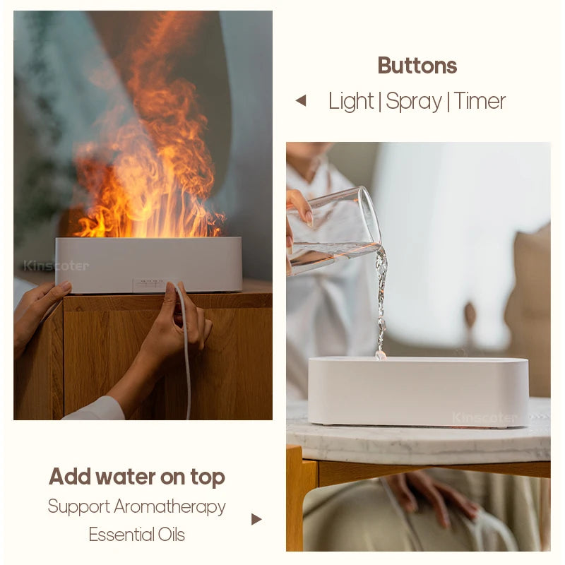 RGB Flame Essential Oil Diffuser