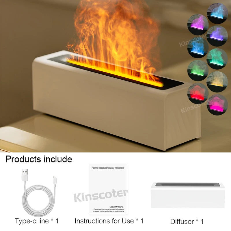 RGB Flame Essential Oil Diffuser