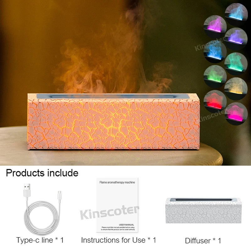 RGB Flame Essential Oil Diffuser