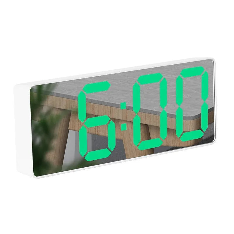 Smart LED Alarm Clock – Curved Screen