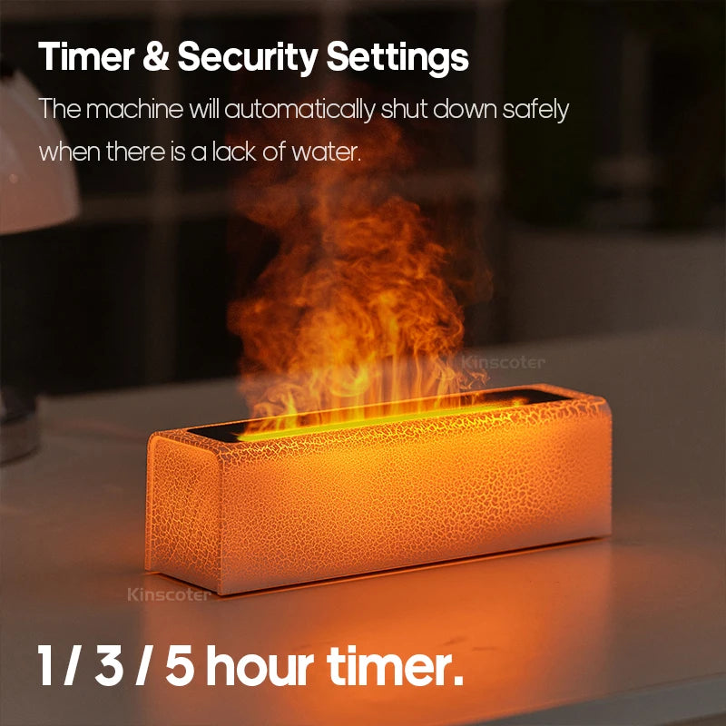 RGB Flame Essential Oil Diffuser